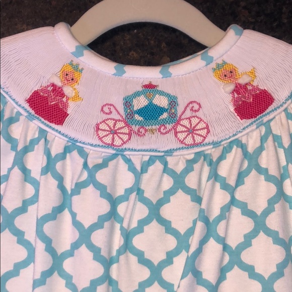 Like New Zuccini Smocked Princess Dress, 18 mo. - Picture 2 of 7